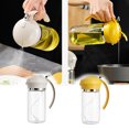 thumbnail image 1 of Oil Spray Bottle, Graduated Measurement Oil Dispenser, Stainless Steel Construction, Easy Pour Valve, For Kitchen Cooking, Non-Stick Coating, Fryer Pan Greaser, Compact Design, Household Cooking, 1 of 9