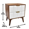 thumbnail image 2 of Burnished Walnut Finish | Bedside Use for Convenience | Smooth Glide Drawers for Easy Access, 2 of 3