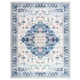 thumbnail image 2 of Softlife Ultra-Thin Chenille Vintage Area Rug Non Slip Washable Oriental Tribal Antique Carpet Home Decor Boho Style,4'x6',Blue, 2 of 8