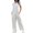 White, variant on Lisingtool Womens Overalls Solid Women's Jumpsuit Retro Casual Pocket Long Wide Leg Lace up Women's Jumpsuits for Women Dressy Black