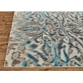 thumbnail image 7 of Arsene Abstract Ikat Print Rug, Crystal Teal/Taupe, 6ft-7in x 9ft-6in Area Rug, 7 of 7