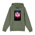 thumbnail image 4 of It Chapter 2 Pennywise Glow Fan Poster Adult Olive Long Sleeve Hoodie-Medium, 4 of 5