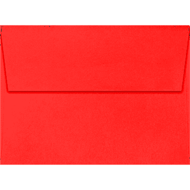 LUXPaper A7 Invitation Envelopes, 5 1/4 x 7 1/4, Electric Coral, 60lb, 50 Pack