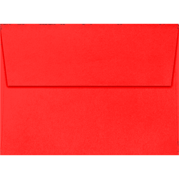 LUXPaper A7 Invitation Envelopes, 5 1/4 x 7 1/4, Electric Coral, 60lb, 50 Pack