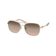 thumbnail image 5 of COACH HC7127 9331U8 Shiny Rose Gold Brown Pink Gradient 56 mm Women's Sunglasses, 5 of 6