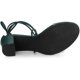 thumbnail image 5 of Sandalias De Tacón Correa Transparente Tacón De Bloque Cordón Arriba Para Mujer Verde oscuro 37, 5 of 6