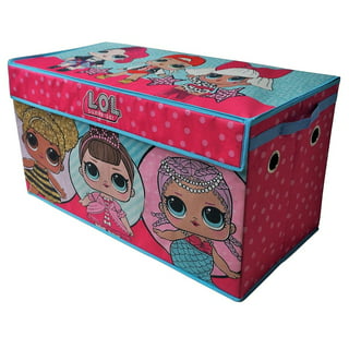 AOOOWER Pink Plastic Storage Box with Handle Kids Hair Jewelry Multipurpose  Organizer 