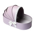 thumbnail image 1 of Caja de cinta de encaje romántico, cesta de arreglo de regalo creativo, caja de regalo de embalaje para suministros de floristería Violeta, 1 of 8