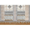thumbnail image 4 of Casavani - 2'x3' Handwoven Cotton Block Printed Rugs Brown Cotton Area Rugs for Entrance, 4 of 5