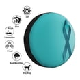 thumbnail image 4 of Goofa a Teal Ribbonin Pattern Universal Tire Cover for Jeep, SUV, Truck, and Trailer – Waterproof, UV-Resistant,Easy to Install, Fits 14"-17" Tires-17 inch, 4 of 6