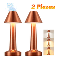 thumbnail image 3 of Lámpara de mesa 2 Piezas Recargable Regulable Malubero, Color Rosa Dorado Led, 3 of 5