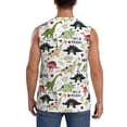 thumbnail image 4 of Daiia Dinosaur Printed Men's Tank Tops,Casual Soft Sleeveless Gym Muscle Shirts Bodybuilding Tee-3X-Large, 4 of 8