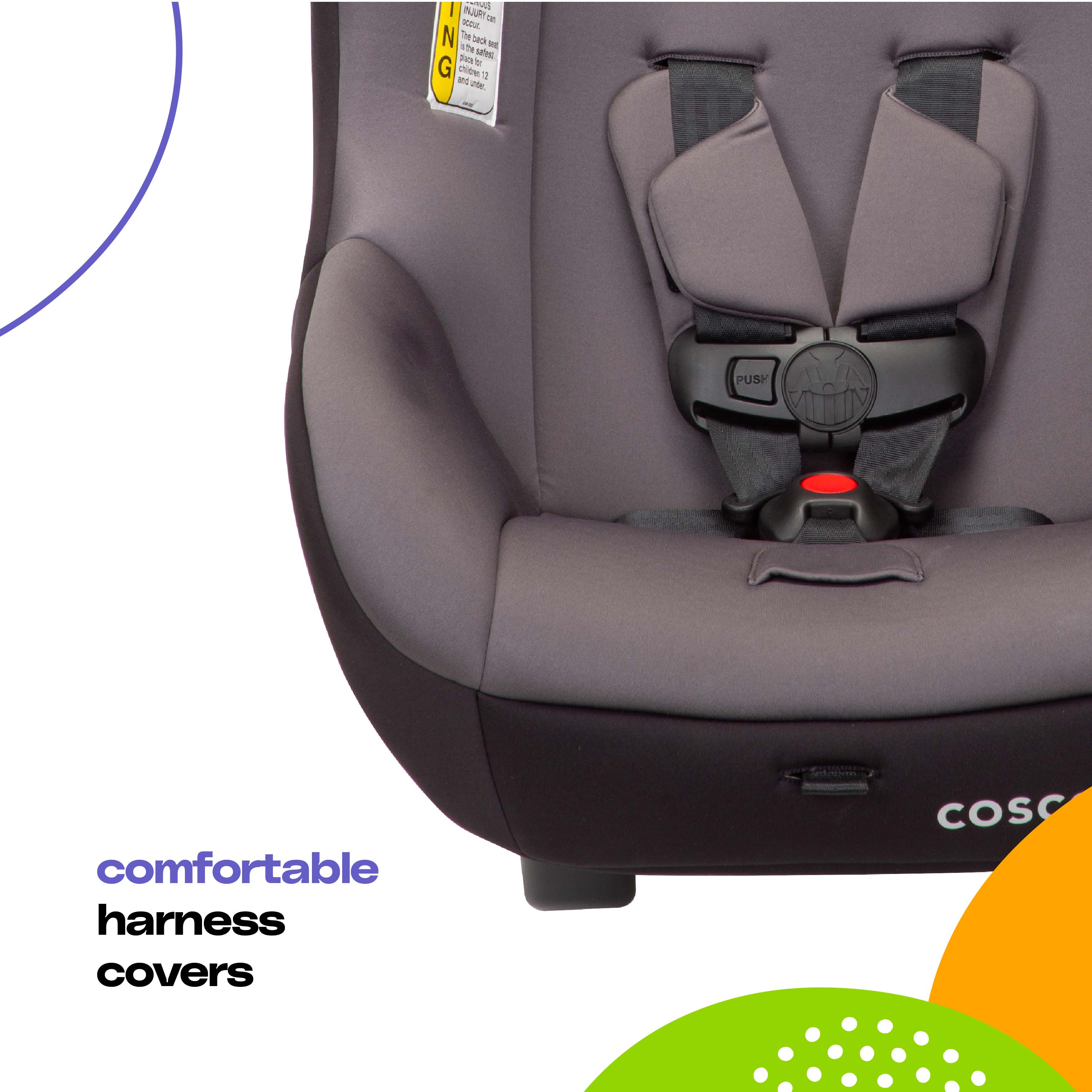Cosco Kids Scenera Next Deluxe Convertible Car Seat, Moon Mist - image 3 of 22