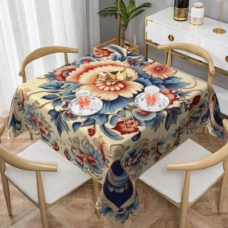 

Generic Floral Pattern Square Decorative Tablecloth 54x54