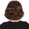 thumbnail image 2 of DOPI Human Hair Wigs For Women Black Color Natural Lace Hair Fashion Synthetic Short Fluffy Brown Hair Wig Natural Hair Wig, 2 of 5