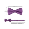 thumbnail image 3 of INSPIRE CHIC Men's Polka Dots Pre-tied Bow Ties Tuxedo Business Wedding Bowties Purple, 3 of 3