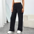 thumbnail image 4 of SUNBS Womens Cargo Sweatpants Wide Leg Pants For Women With Pockets & Elastic Waist Casual Pants, 4 of 9