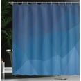 thumbnail image 3 of Ambesonne Blue Shower Curtain, Abstract Blue Ombre Origami, 69"Wx70"L, Cobalt Blue Violet Blue, 3 of 4