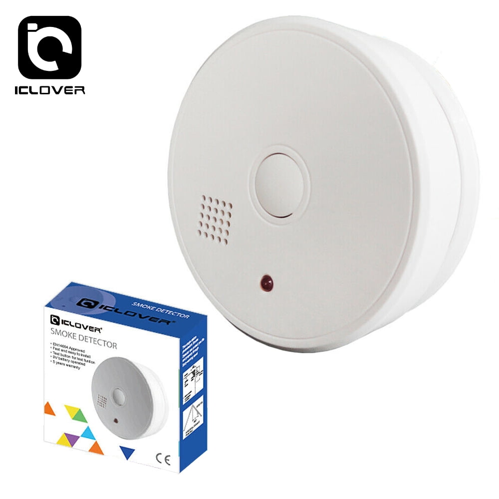 IClover Battery-Operated Smoke Alarm 15-Month Smoke ...