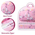thumbnail image 3 of 2 in 1 Convertible Plush Kids Sofa Flip Open Sofa Seat with Pockets for Toddler Baby Girls, 3 of 7