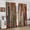 Wooden Print-2, variant on Rod Pocket Rustic Barnwood Light Filtering Curtains Multicolor Farmhouse Plank Print Window Drapes for Kitchen Living Room, 28x40in