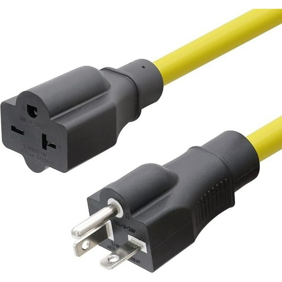 FIRMERST 20 Amp 250V 6 Feet 12 Gauge Extension Cord, NEMA 6-20P to 6-20R