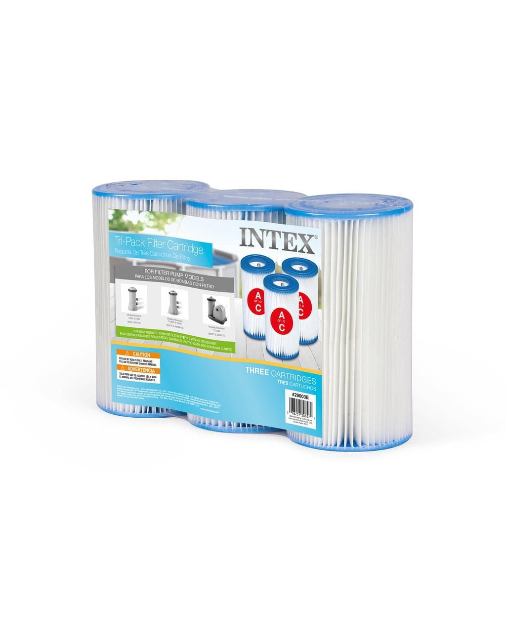 Intex Type A Pool Filter Cartridge, 3 Pack