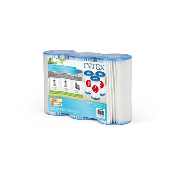 Cartouche filtrante pour piscine Intex Type A, paquet de 3