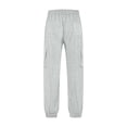 thumbnail image 6 of Iugvhana Womens Casual Jogger Pants Textured Loose Fit Elastic Waist Drawstring Multi Pocket Outdoor Sports Hiking Travel Cargo Pants Gray XXXL, 6 of 8