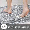 thumbnail image 4 of Alfombra para pasillo Kuta Oriental, lavable, 80 x 365 cm, color gris, 4 of 5