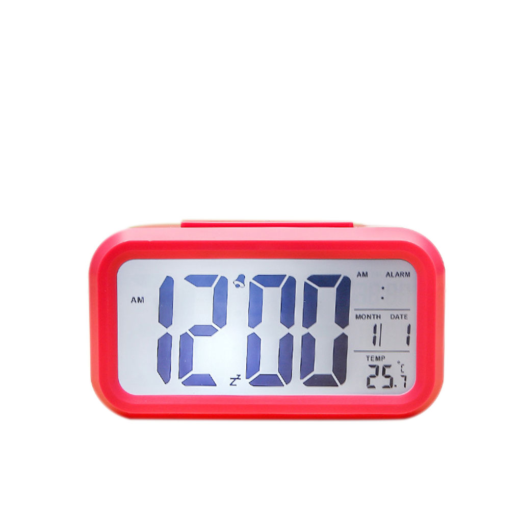 Smart Alarm Clock Multi Function Electronic Student Mute LCD Bedroom