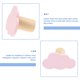 thumbnail image 2 of GOOHOCHY 2 ganchos colgantes de madera con forma de nube para colgar en la pared del hogar., 2 of 8