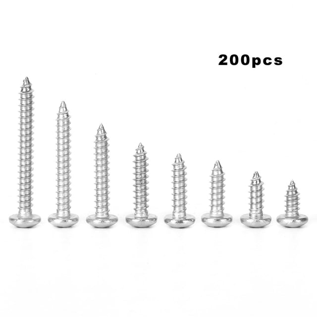 Vis Croisée, 200 Pcs Vis Auto-Tappantes Performance de Premier Ordre