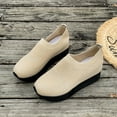 thumbnail image 6 of Yindaity Wedges Sandals Sport Platforms Casual Women's Fashion Toe Beach Shoes Women's Casual Shoes Women Casual Shoes Z10-Beige,6.5, 6 of 6