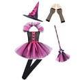 thumbnail image 3 of Witch Outfits Girls Tulle Dress Girl Witch Outfits Halloween Outfits 5-6 Years Children Girls Dress, 3 of 4