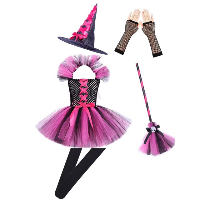 GPOECD Robe de Bal de Mode Enfant Halloween Shaggy Fille z10081-Rose, 9-10 Ans