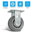 Heavy Duty Caster Wheels Industrial Caster Wheels, Rubber Wheels（Flat