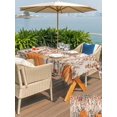 thumbnail image 4 of Outdoor Tablecloth with Umbrella Hole and Zipper, Orange Grey Fall Rectangle Table Cloth 60x84 Inch Waterproof Tablecloth, Thanksgiving Botanical Farmhouse Rustic Picnic Table Cover for Patio Camping, 4 of 7