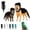 35.4 in Black, variant on Dog Cat Pet Dinosaur Skeleton Costume,Soft Plush T Rex Halloween Outfit,3D Dinosaur Bone Hood Outfits Clothes for Medium Large Pet Cosplay Party Family (35.4 in Green)