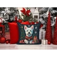 thumbnail image 3 of Westie Christmas Fabric Decorative Pillow 14 in x 14 in, 3 of 5