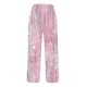 thumbnail image 5 of Pincandy Women's Fashion Printed Linen Blend Elastic Waist Casual Pants with Pockets, Button Decorated Split Hem, Casual & Daily Wear, 5 of 6