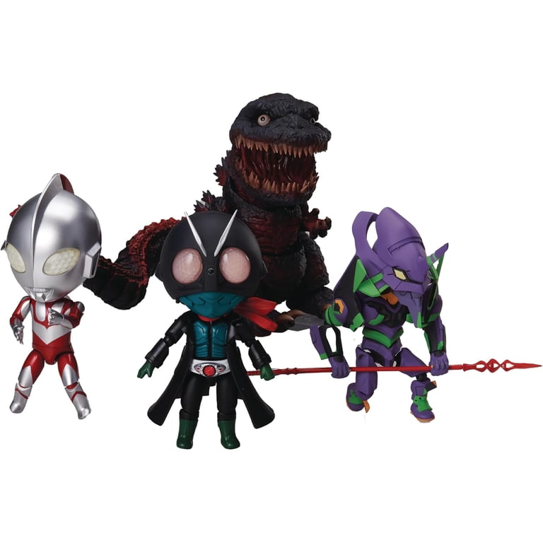Shin Japan Heroes Universe Full Action Dform+ Figure 4-Piece Set