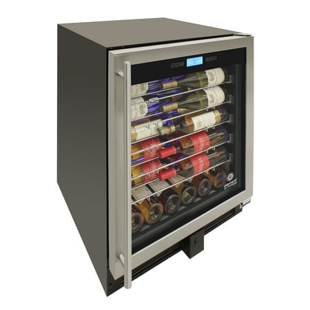Vinotemp - 41-Bottle Wine Cooler - Stainless steel