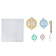 thumbnail image 1 of Rug Hooking Mesh Kit Durable Carpet Making Punch Needle Gridding Cloth Knitting Loom Latch Hook Rug Mesh Kit, 1 of 14