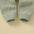 thumbnail image 5 of adviicd Shawl for Girls Boys Girls Solid Warm Knitted Sweater Baby Hooded Jumpsuit Romper Boys Cardigan, 5 of 5
