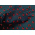 thumbnail image 4 of oneOone Cotton Cambric Teal Blue Fabric Red Insect Craft Projects Decor Fabric Printed By The Yard 56 Inch Wide, 4 of 4