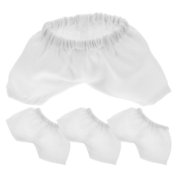 4 piezas de pañales para muñecas, ropa interior blanca para muñecas miniatura, pañales reutilizables, accesorios para muñecas de 14 a 18 pulgadas y muñecas americanas