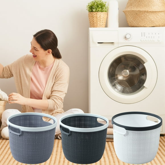 Xihbxyly Cesta de Lavandería Portátil, Diseño Hueco para Mayor Transpirabilidad, Gran Capacidad para Ropa Sucia, Fácil de Guardar y Transportar, Ideal para Baño y Dormitorio, Tamaño 19,5 X 16 X 16 Cm