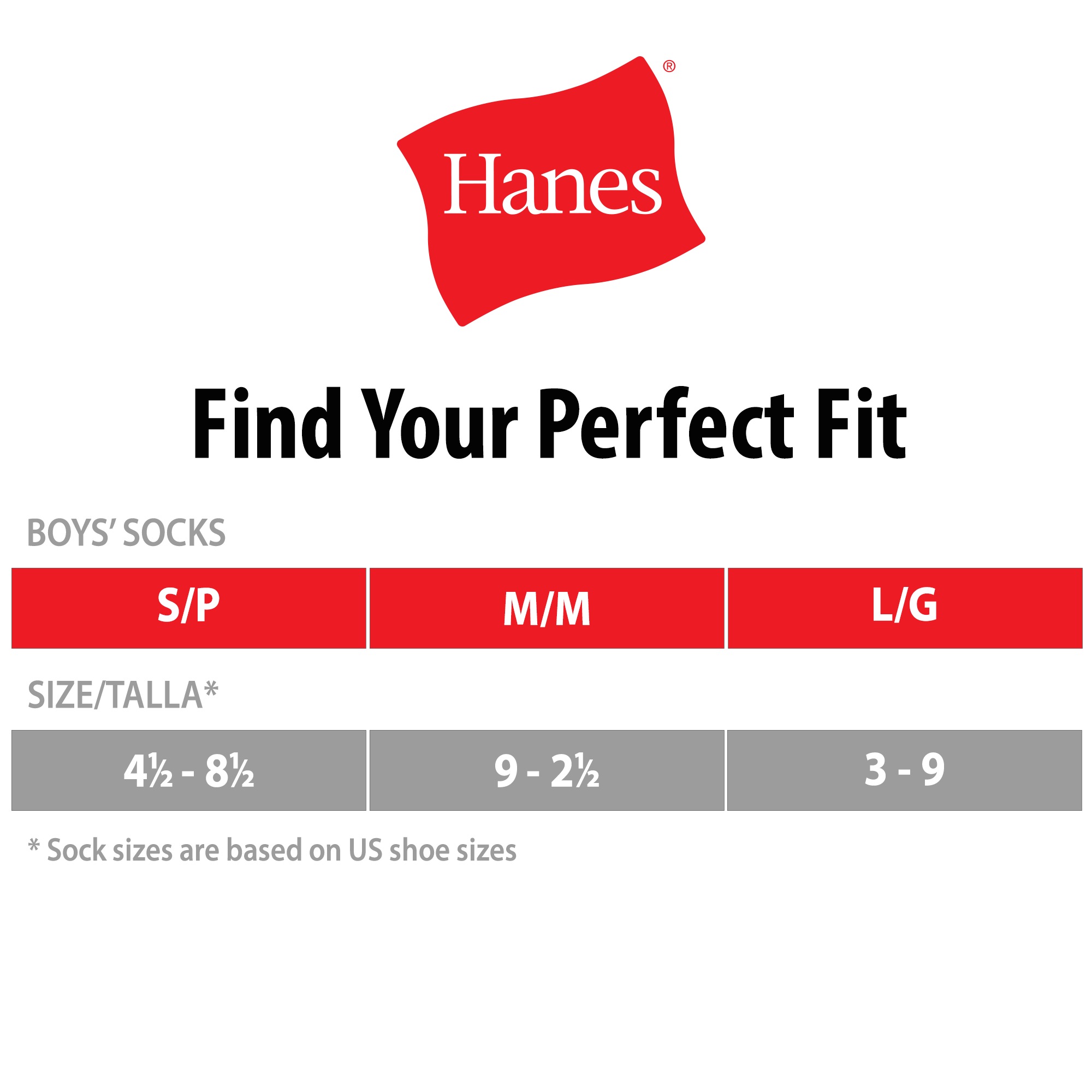 Hanes Boys Socks, 6 Pack Crew Socks Sizes S - L - image 4 of 4