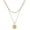 C Gold-plated, variant on Women's Letter Necklace - Easter Gift, 14K Gold/Silver Plated Delicate Letter Necklace, Stylish and Versatile, Multi-Layer Paperclip Chain Necklace Pendant Jewelry Gift